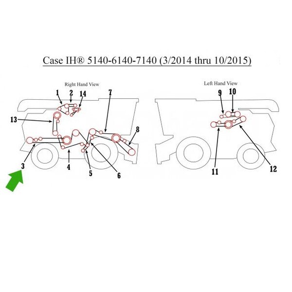 84163222 Case Straw Spreader Belt
